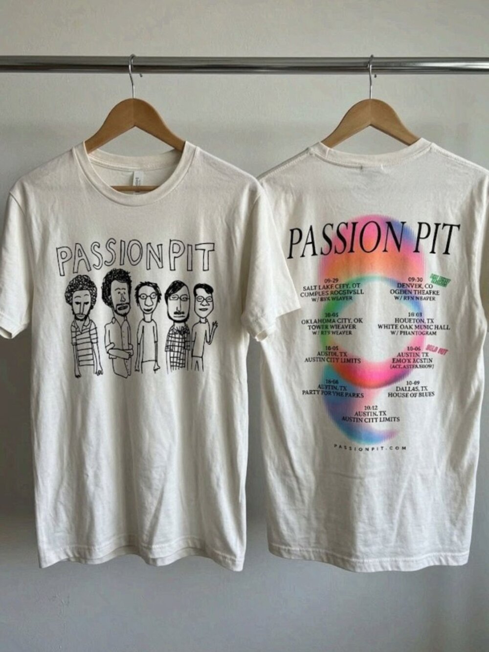 Passion Pit 2025 Tour Graphic T-Shirt Reprint